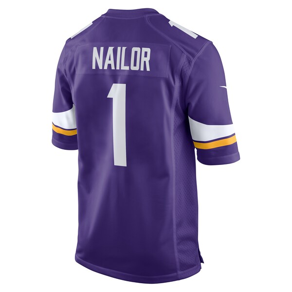 Jalen Nailor Minnesota Vikings Nike Team Game Jersey -  Purple