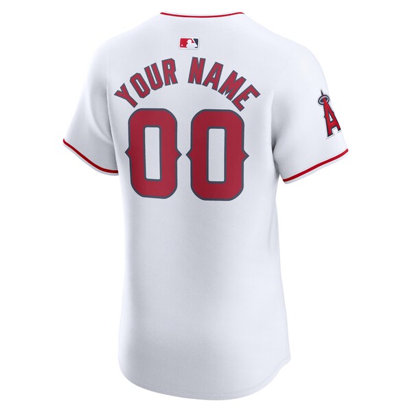 Los Angeles Angels Nike Home Elite Custom Jersey - White