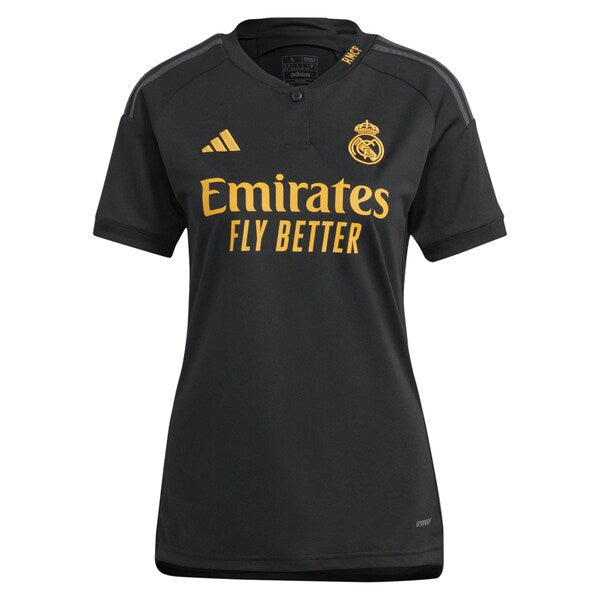 Vini Jr. Los Merengues adidas Women's 2023/24 Third Replica Player Jersey - Black