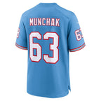 Mike Munchak Tennessee Titans Nike Oilers Throwback Retired Player Game Jersey - Light Blue