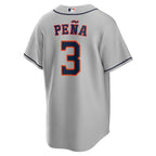 Jeremy Peña Houston Astros Nike  Replica Player Jersey - Gray/White