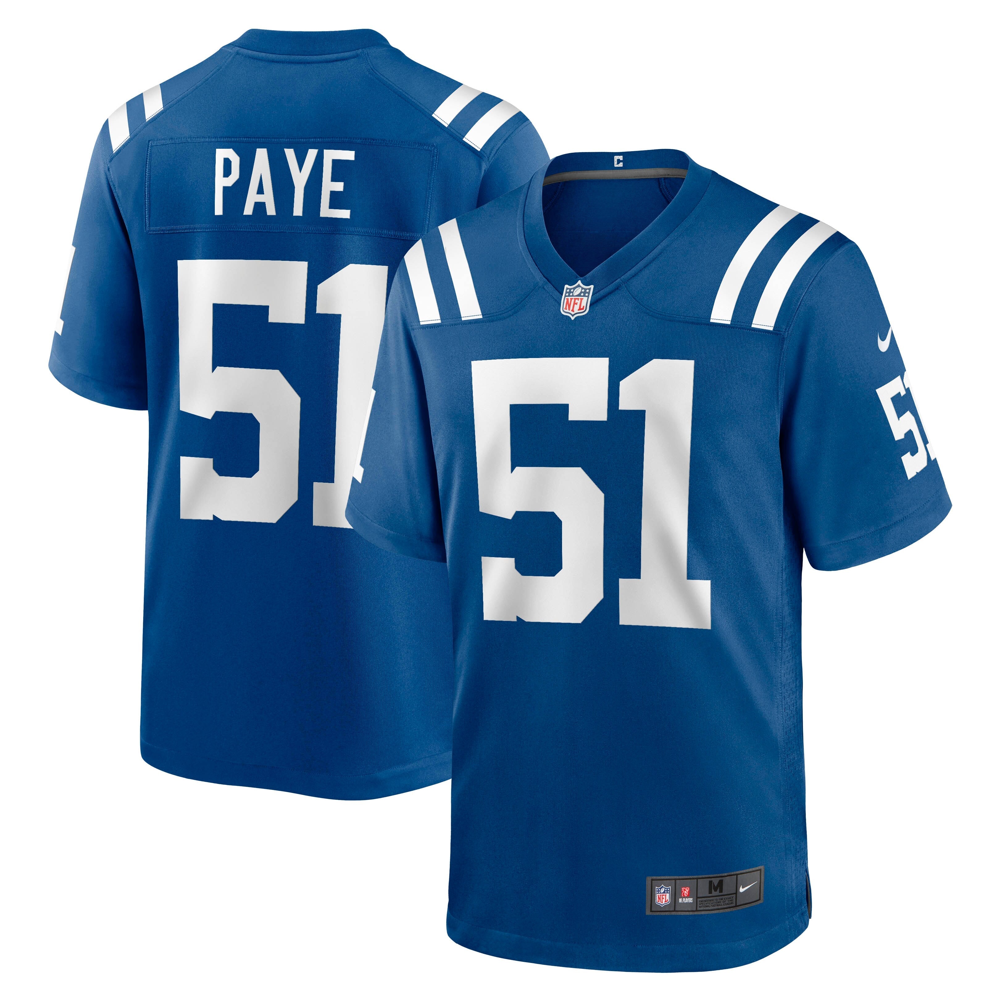 Kwity Paye Indianapolis Colts Nike Indiana Nights Alternate Game Jersey - Royal/Royal