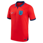Custom England National Team Nike 2022/23 Away Authentic Blank Jersey - Red