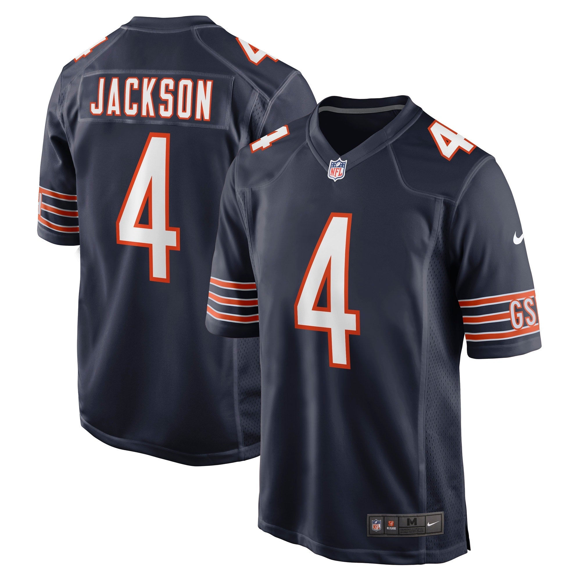 Eddie Jackson Chicago Bears Nike Game Jersey - White/Navy
