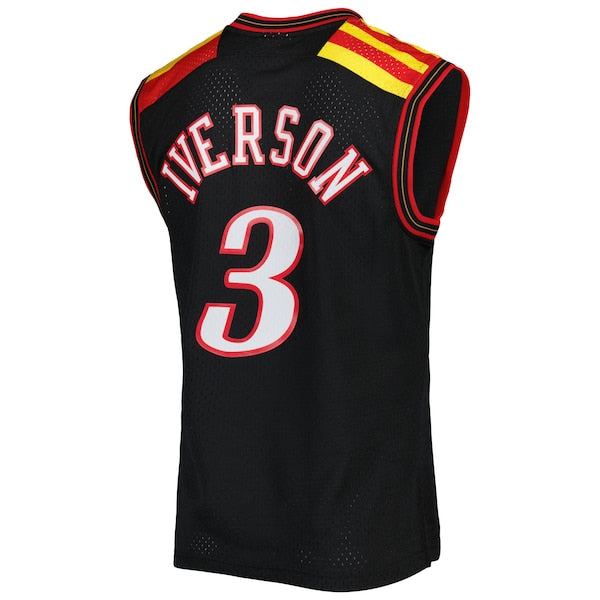 Allen Iverson Philadelphia 76ers Hardwood Classics 2006/07 Swingman Jersey - Black