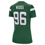 Al Woods New York Jets Nike Women's  Game Jersey - Gotham Green