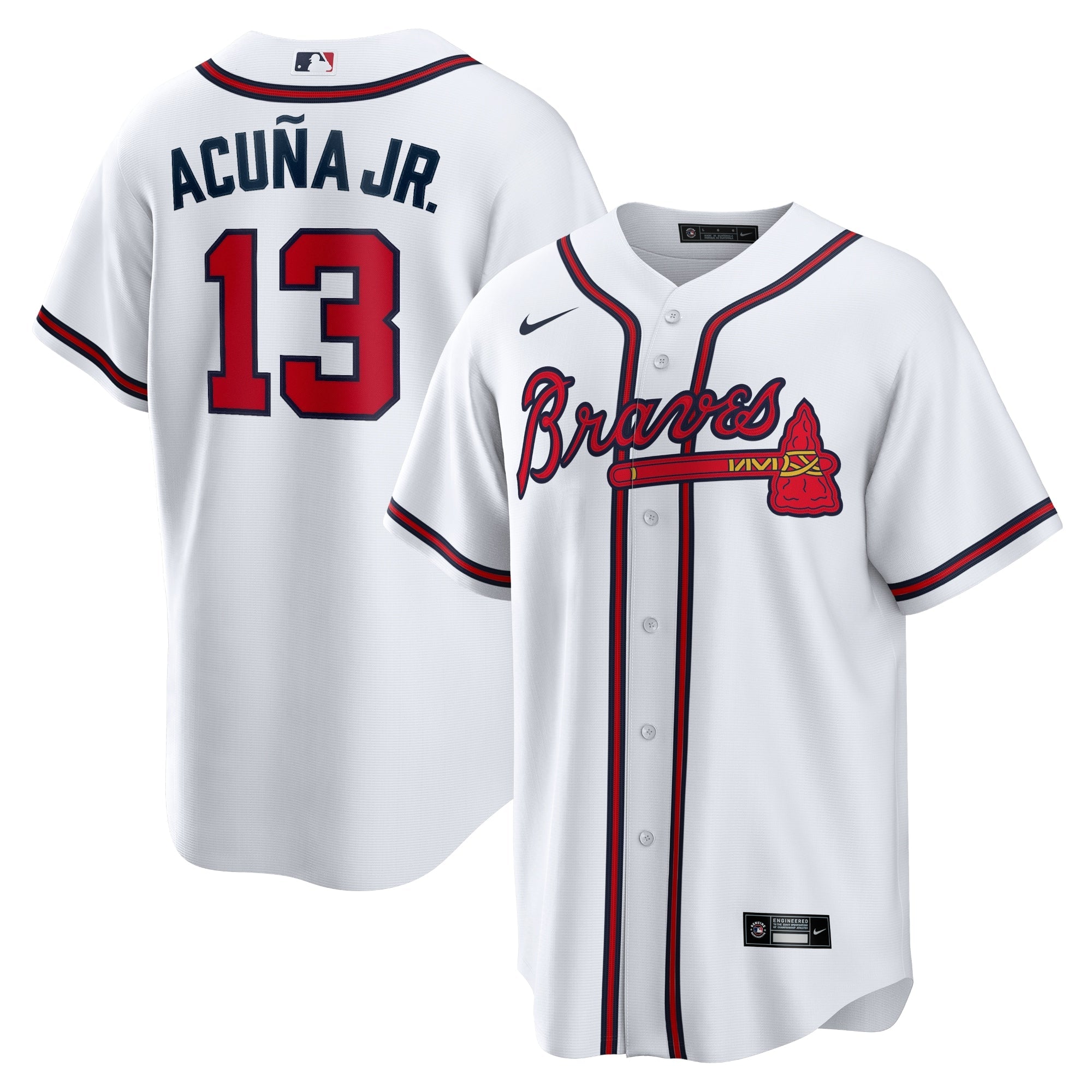 Ronald Acuna Jr. Atlanta Braves Nike Alternate Replica Player Name Jersey - Navy/White