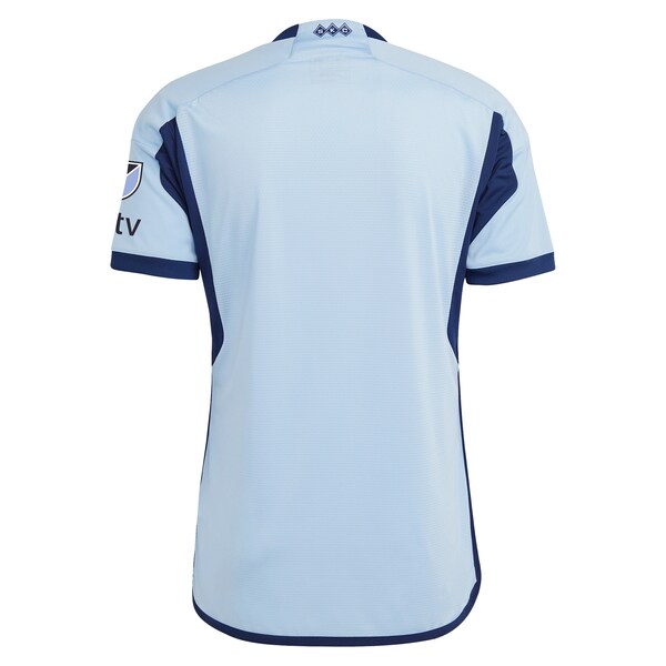 Sporting Kansas City adidas 2024 Hoops 4.0 Authentic Jersey - Light Blue