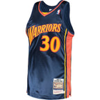 Stephen Curry Golden State Warriors 2009/10 Hardwood Classics Authentic Jersey - Navy