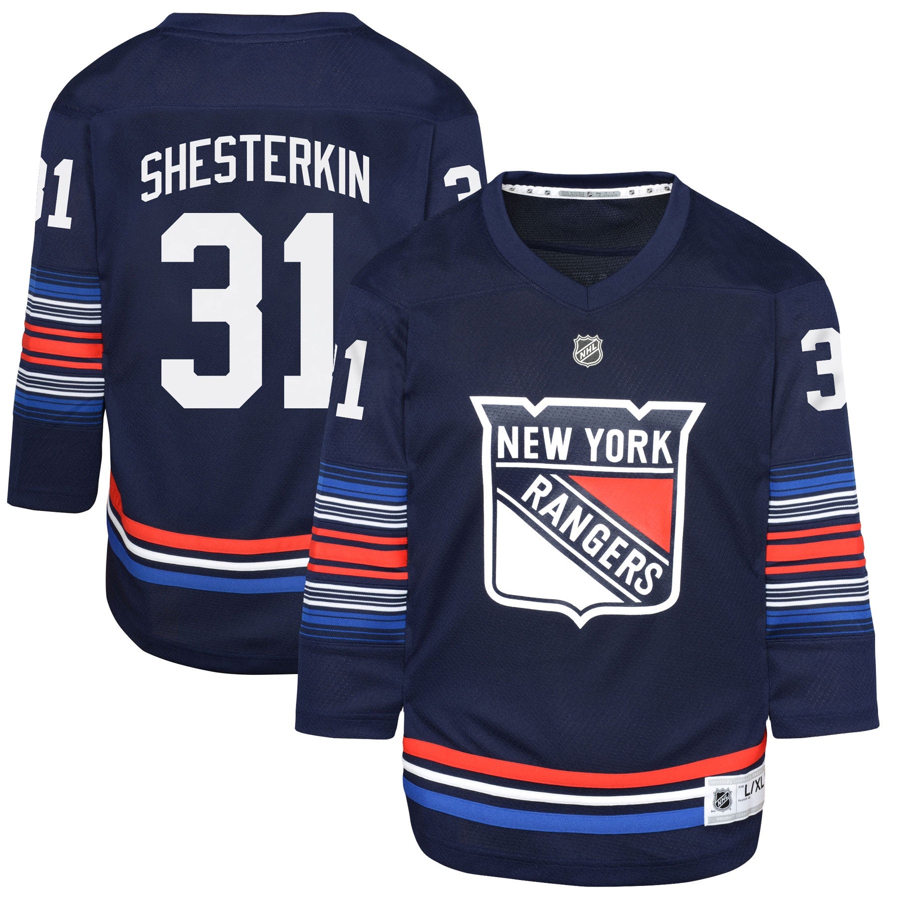 Igor Shesterkin New York Rangers Youth Home Replica Player Jersey - Blue/Navy
