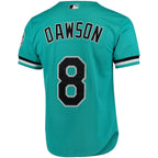 Andre Dawson Florida Marlins Cooperstown Collection Mesh Batting Practice Button-Up Jersey - Teal