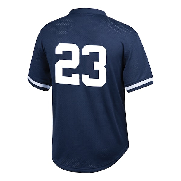 Don Mattingly New York Yankees Youth Cooperstown Collection Mesh Batting Practice Jersey - Navy