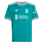 Mohamed Salah Liverpool adidas Youth 2025/26 Third Replica Player Jersey - Green/Red