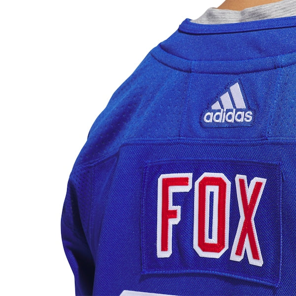Adam Fox New York Rangers adidas Home Primegreen Authentic Pro Player Jersey - Blue