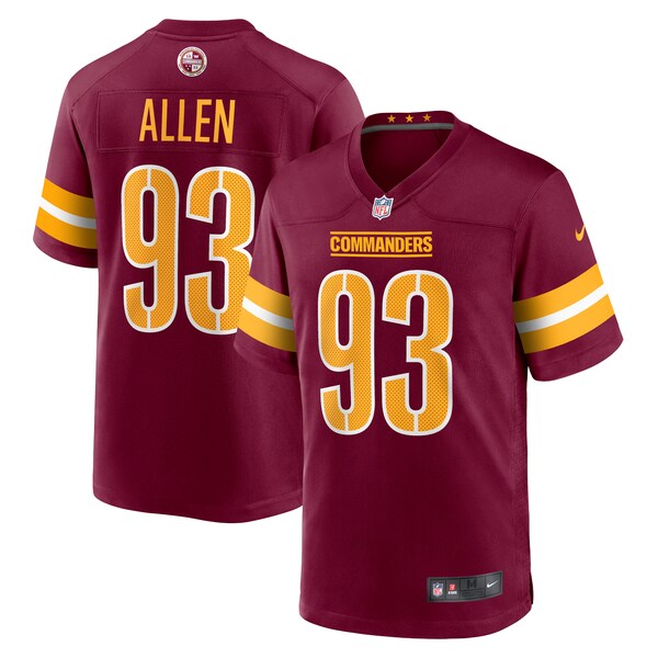 Jonathan Allen Washington Commanders Nike Youth Game Jersey - Burgundy/Black