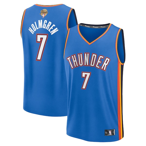 Chet Holmgren Oklahoma City Thunder   2025 NBA Finals Fast Break Replica Player Jersey - Blue - Icon Edition