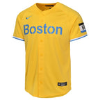 Rafael Devers Boston Red Sox Nike Youth City Connect Limited Player Jersey - Gold