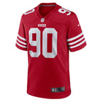 Kevin Givens San Francisco 49ers Nike  Game Jersey -  Scarlet