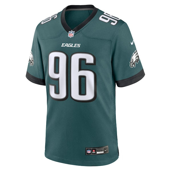 Gabe Hall Philadelphia Eagles Nike Team Game Jersey - Midnight Green