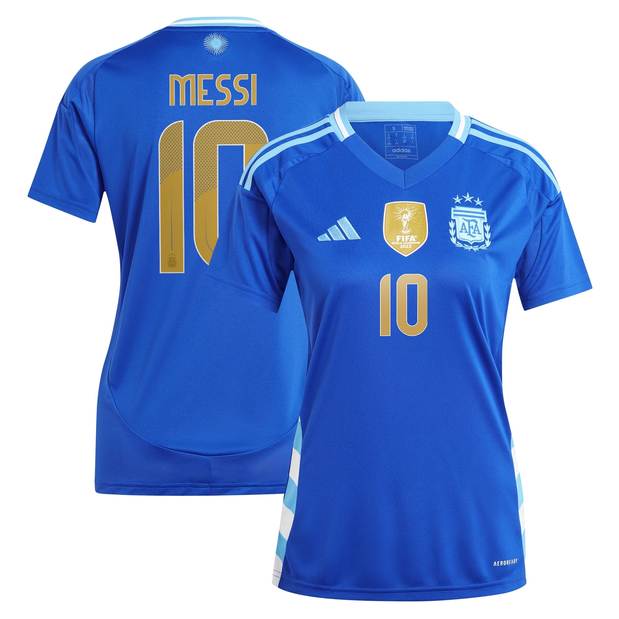 Lionel Messi Argentina National Team adidas Women's 2024 Home Replica Player Jersey - White/Blue