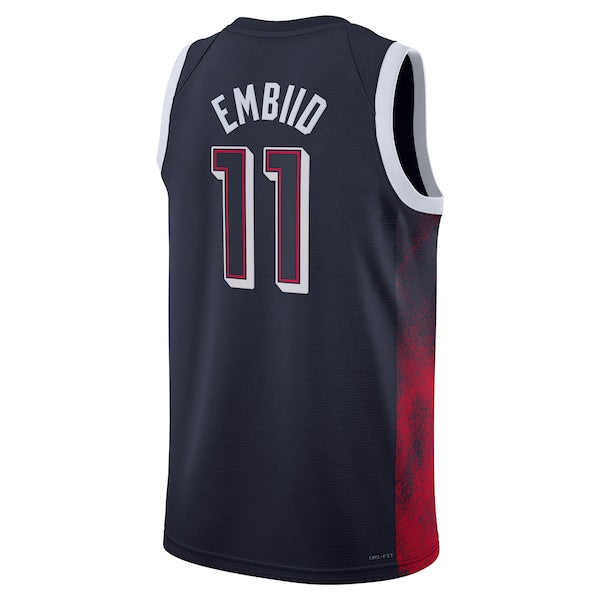 Joel Embiid Men's USA Basketball Nike Unisex 2024 Swingman Player Jersey - Navy
