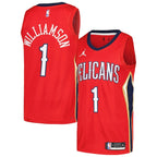 Zion Williamson New Orleans Pelicans Jordan Brand Swingman Player Jersey - Statement Edition - Red