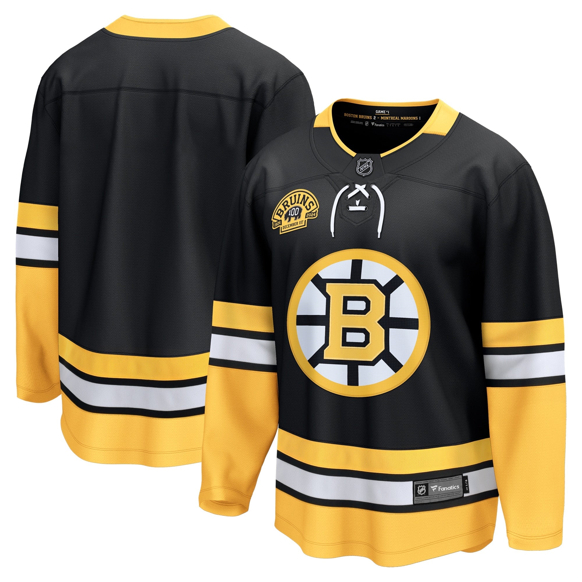 Boston Bruins  Away Breakaway Jersey - White/Black