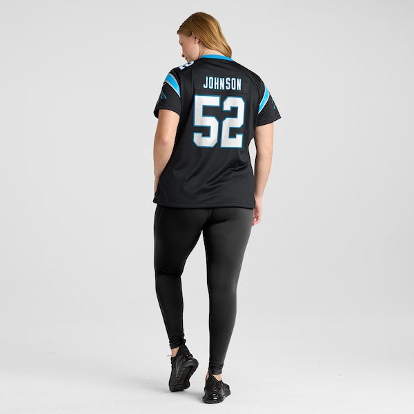 DJ Johnson Carolina Panthers Nike Women's  Game Jersey -  Black