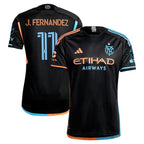 Julian Fernandez New York City FC adidas 2024 24/7 Kit Authentic Player Jersey – Black