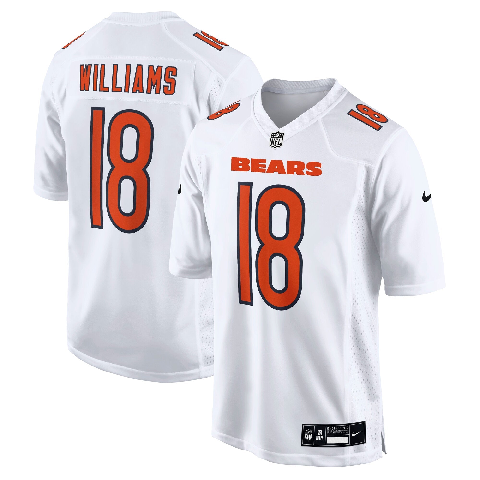 Caleb Williams Chicago Bears Nike Fashion Jersey - Carbon Black/White