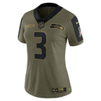 Russell Wilson Seattle Seahawks Nike Women's 2021 Salute To Service Limited Player Jersey - Olive
