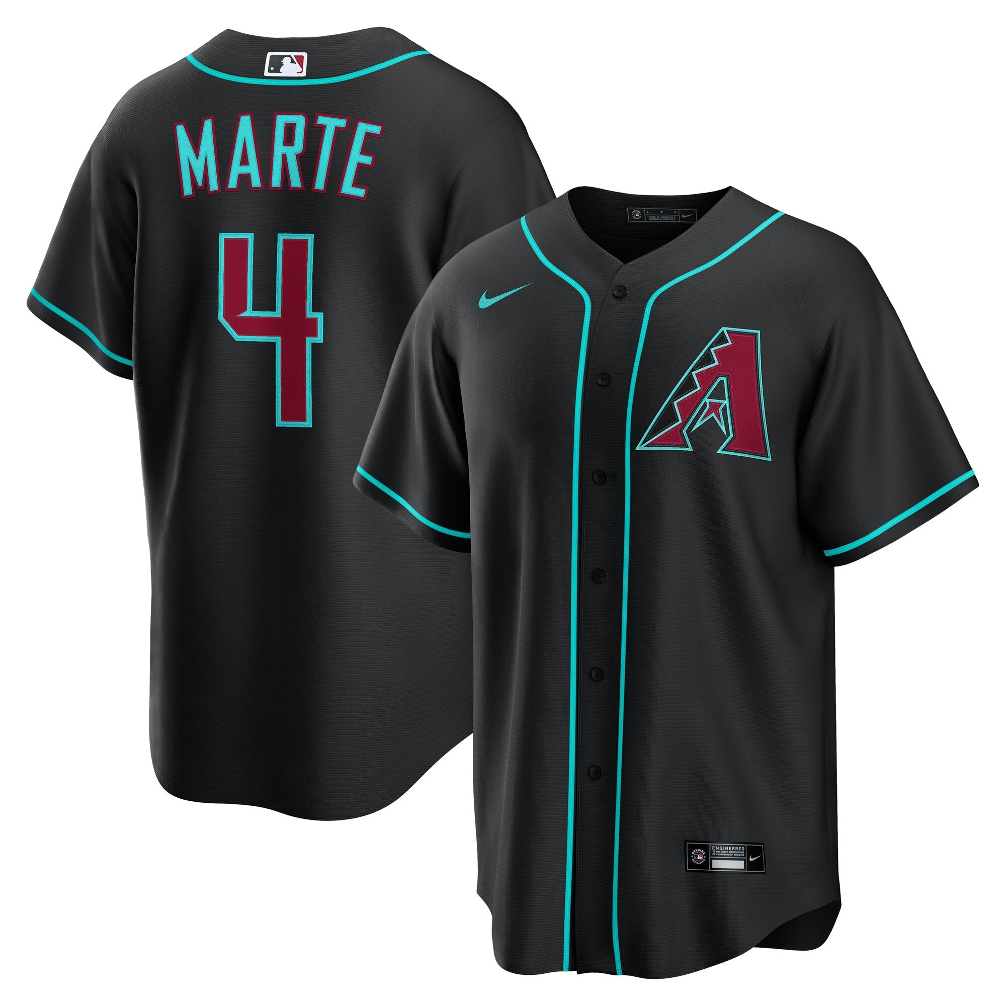 Ketel Marte Arizona Diamondbacks Nike Alternate 2 Replica Jersey - Red/Black