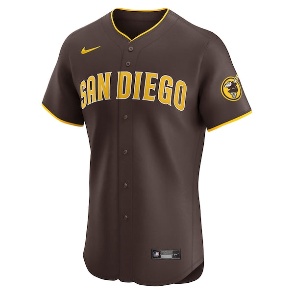 Manny Machado San Diego Padres Nike Road Elite Jersey - Brown/White
