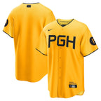 Pittsburgh Pirates Nike 2023 City Connect Replica Jersey - Gold