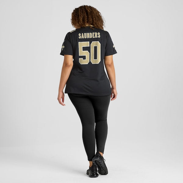 Khalen Saunders New Orleans Saints Nike Women's  Game Jersey -  Black