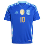 Lionel Messi Argentina National Team adidas Youth 2024 Away Replica Player Jersey - Blue/White
