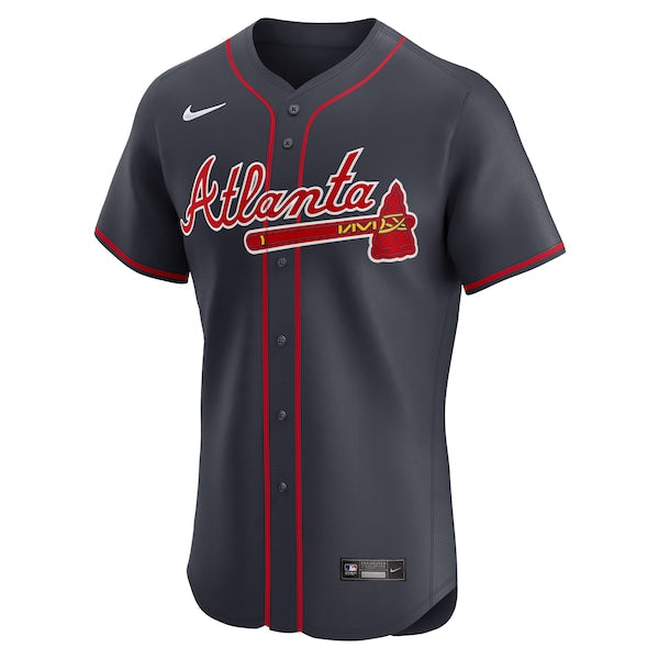 Atlanta Braves Nike Alternate Elite Jersey - Navy/Red/White