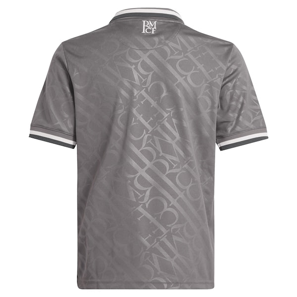 Los Merengues adidas Originals Youth 2024/25 Third Replica Jersey - Charcoal