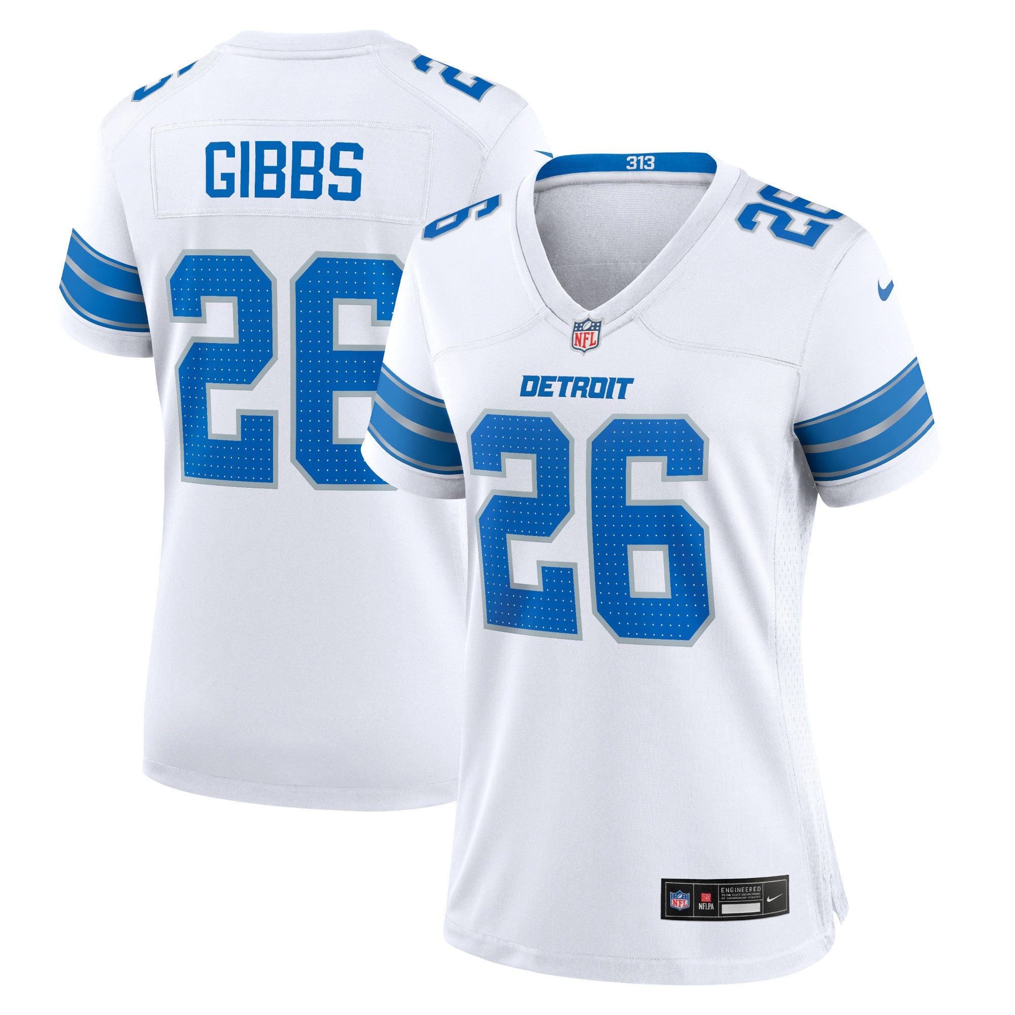 Jahmyr Gibbs Detroit Lions Nike Women's Game Jersey - Blue