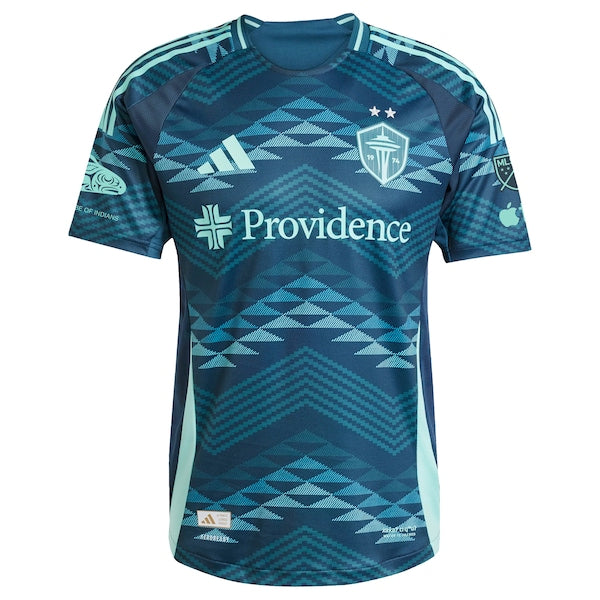 Pedro de la Vega Seattle Sounders FC adidas 2025 The Salish Sea Kit Authentic Player Jersey - Blue