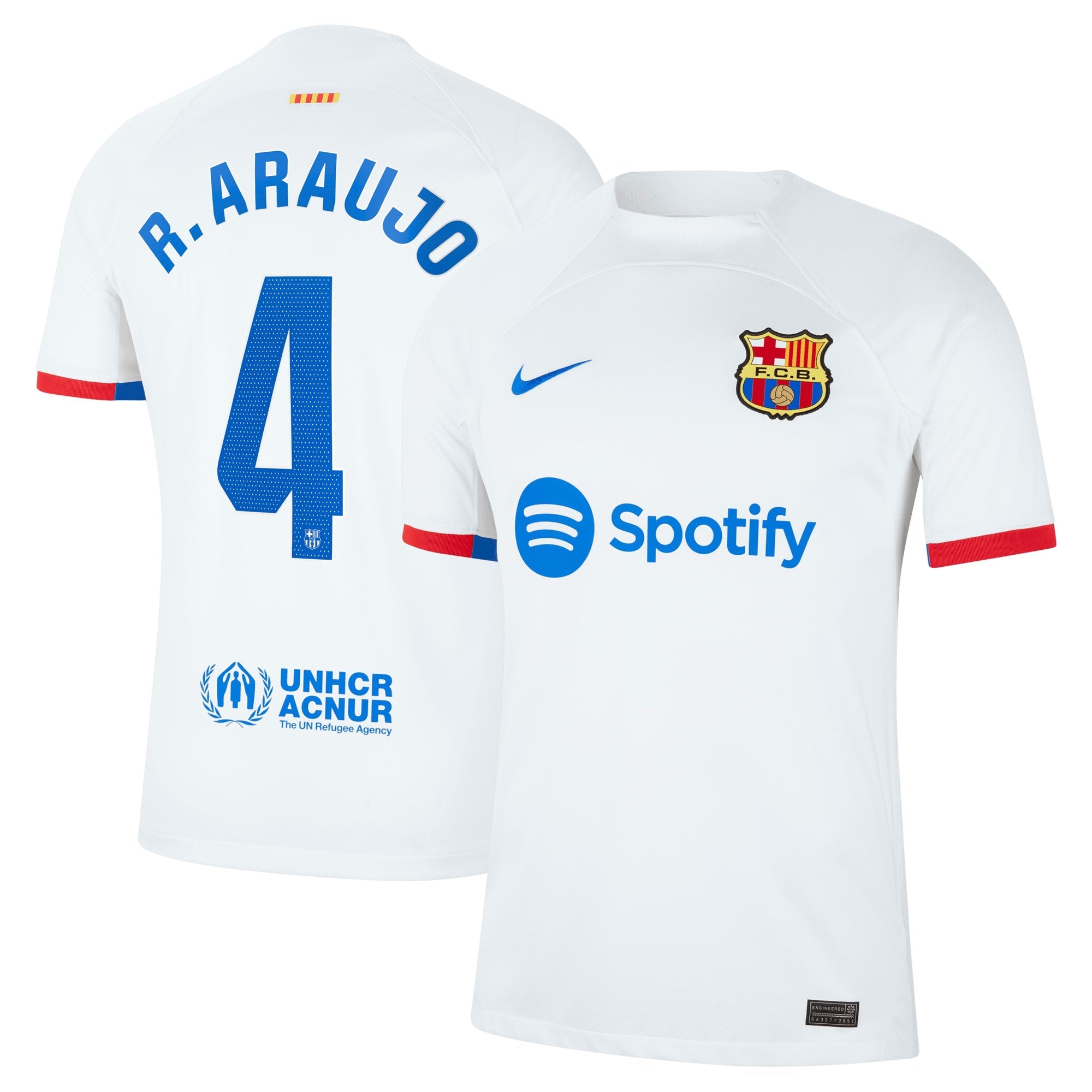 Ronald Araujo Barcelona Nike 2023/24 Home Replica Jersey - Royal/Aqua/White