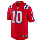 Mac Jones New England Patriots Nike Game Jersey - Red/Navy/White