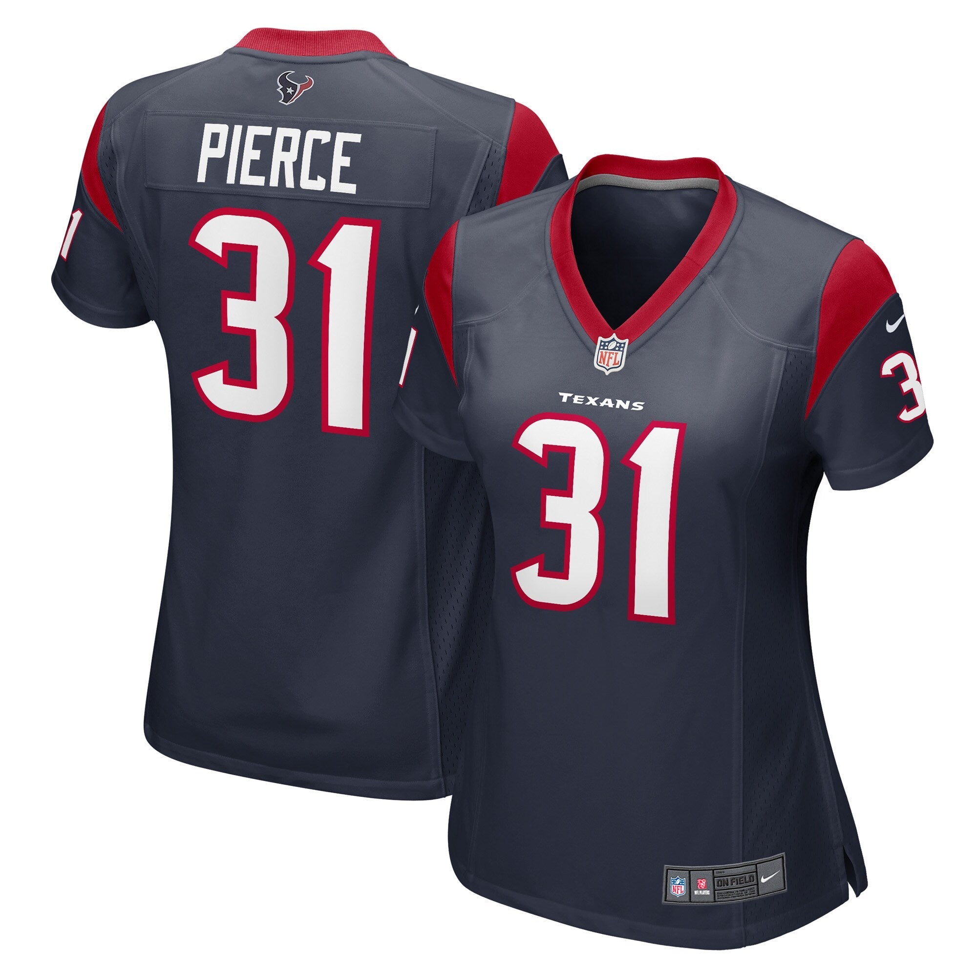Dameon Pierce Houston Texans Nike Women's Game Player Jersey - White/Navy
