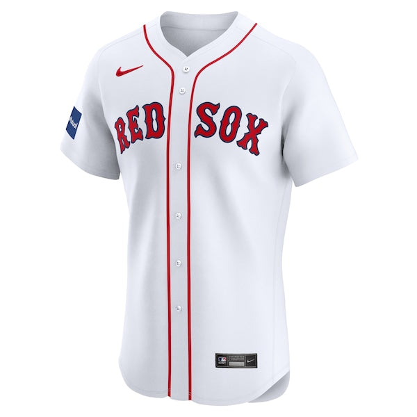 Boston Red Sox Nike Home Elite Pick-A-Player Retired Roster Patch Jersey - White