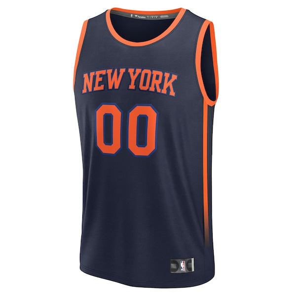 New York Knicks   Custom Fast Break Jersey - Navy - Statement Edition
