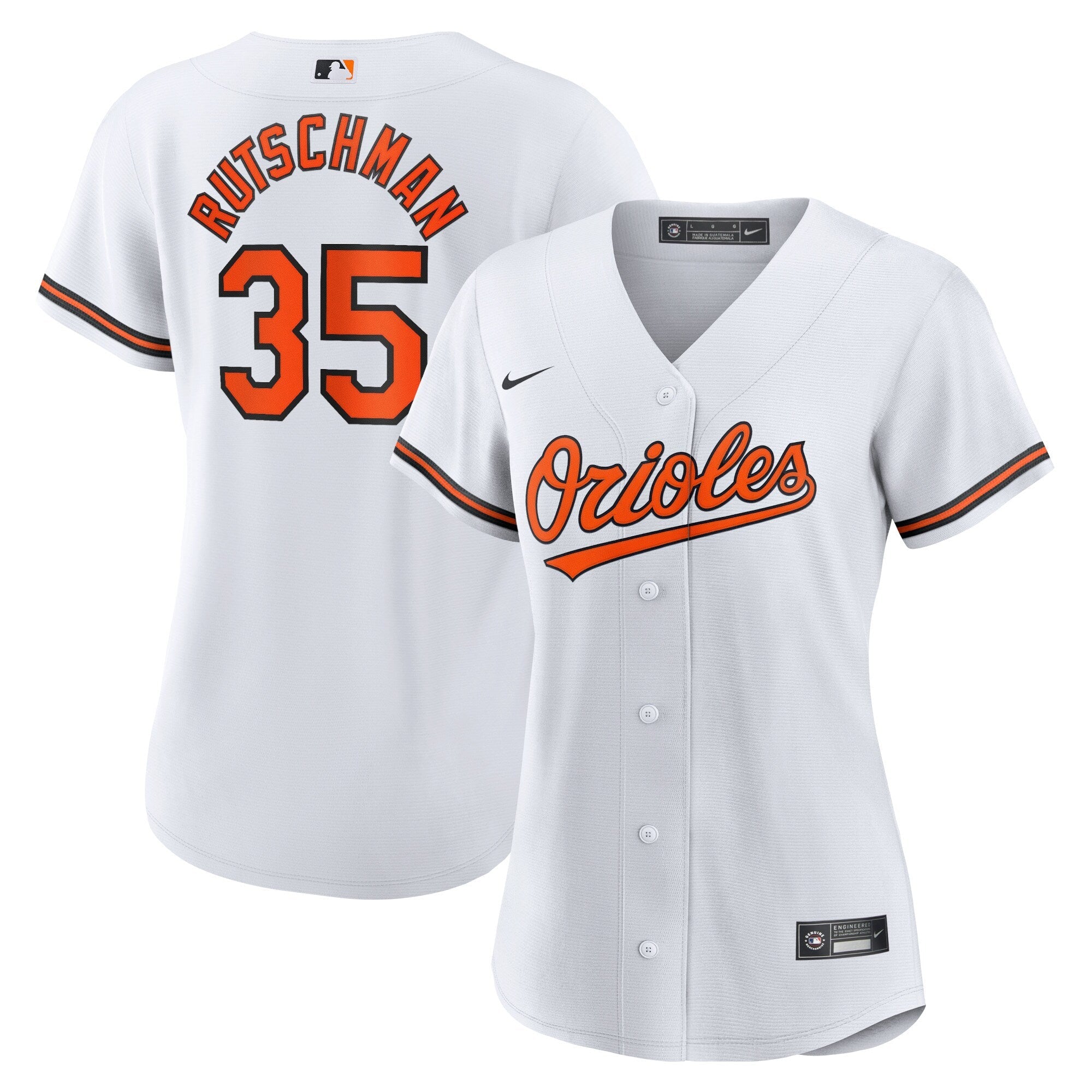 Adley Rutschman Baltimore Orioles Nike Women's Alternate Replica Player Jersey - Orange/White
