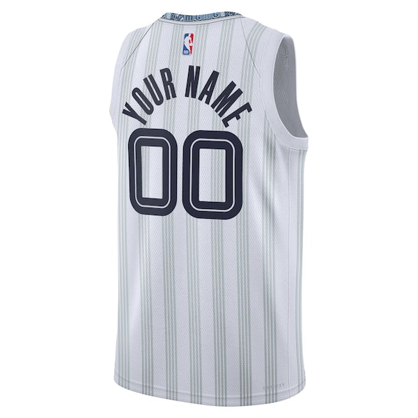 Memphis Grizzlies Nike Unisex 2025/26 City Edition Swingman Custom Jersey - White