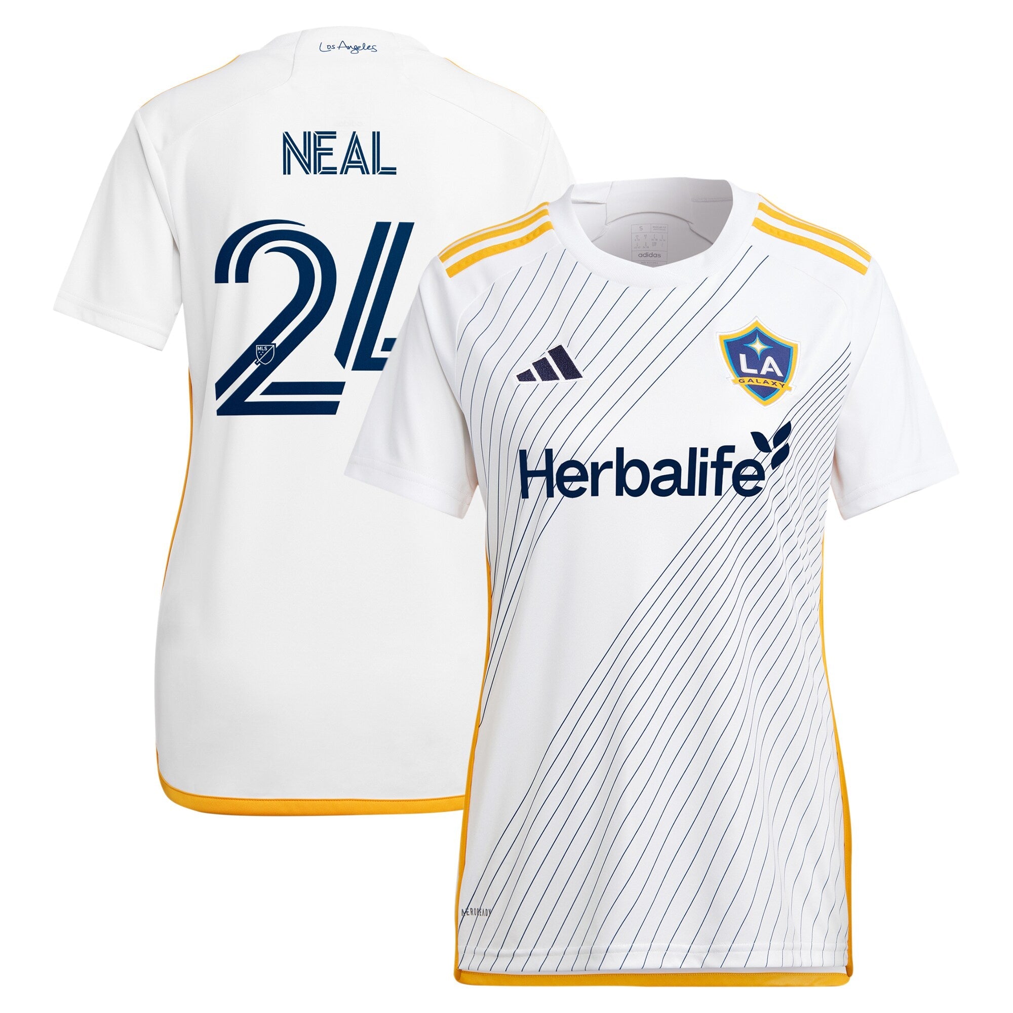 Jalen Neal LA Galaxy adidas Women's 2024 LA Kit Replica Player Jersey - Green/White
