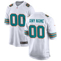 Miami Dolphins Nike Alternate Custom Game Jersey - White/Aqua
