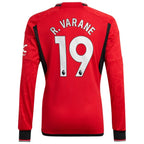 Raphael Varane Manchester United adidas 2023/24 Home Replica Long Sleeve Player Jersey - Red